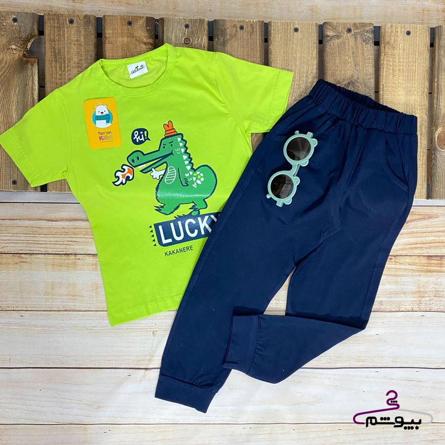 ست خانگی پسرانه طرح دایناسور